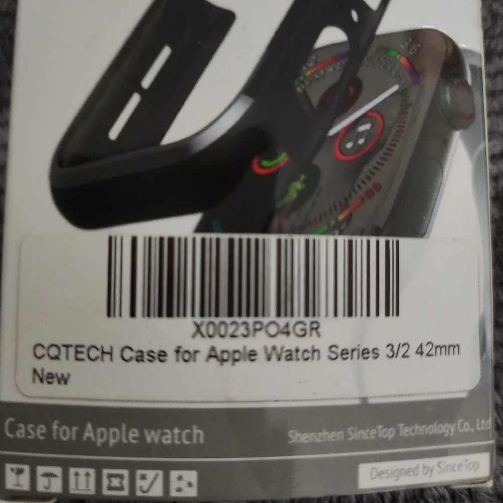 Sincetop Black Apple Watch Series 1, 2, 3, and 4